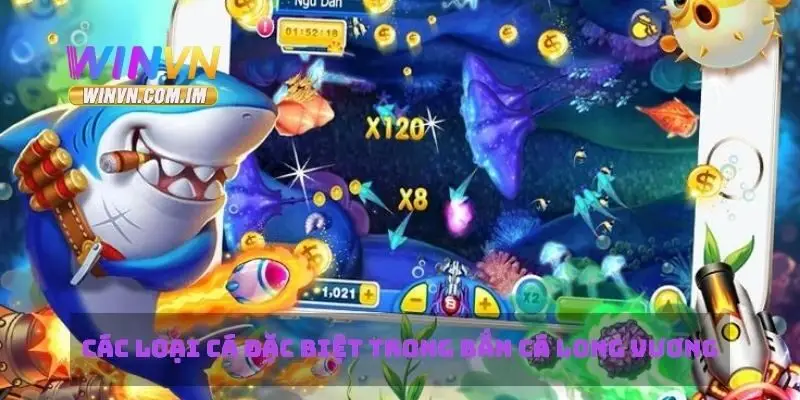 Bắn Cá Long Vương Khám Phá Game Cá Hấp Dẫn Và Thú Vị 2 Các loại cá đặc biệt trong bắn cá long vương